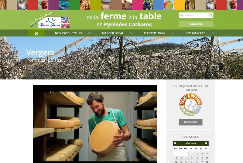 Site internet pour une communauté de communes